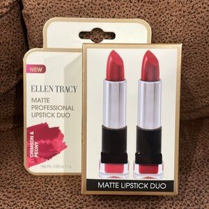 Ellen Tracy Matte lipstick duo NWT